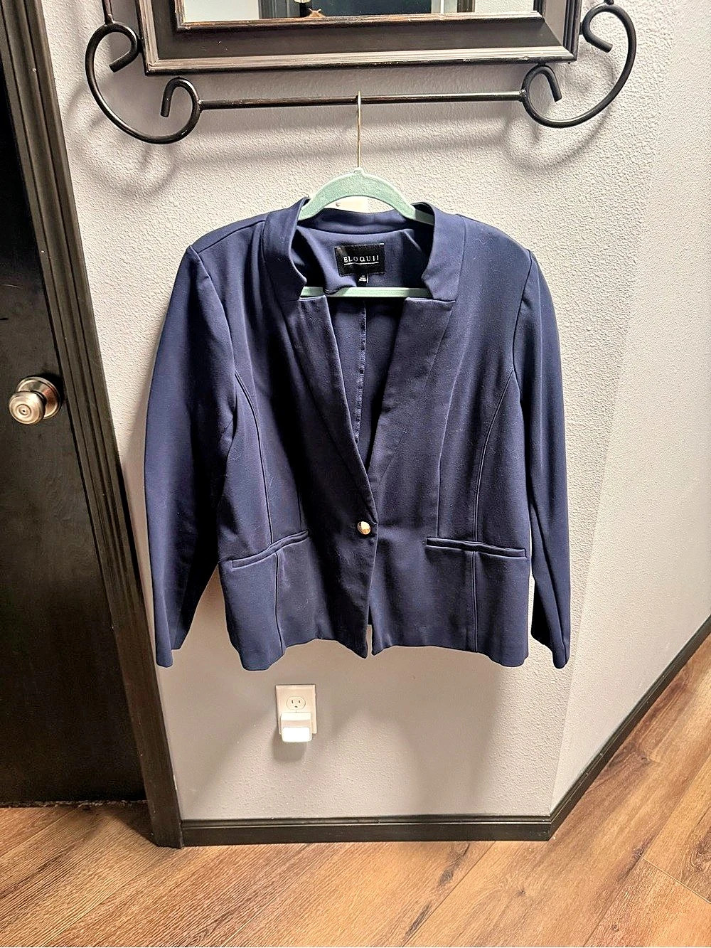 Eloquii Women's Blazer in Navy Blue Size 20